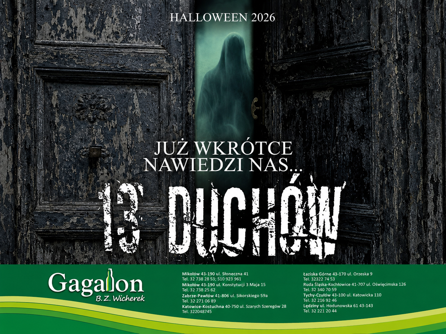 Halloween 2026 w sklepach Gagalon – już wkrótce nawiedzi nas 13 duchów