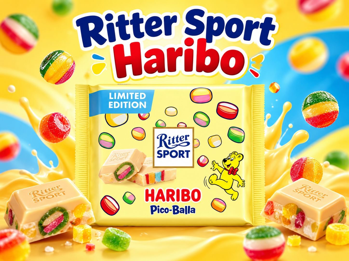 Czekolada Ritter Sport Haribo Pico-Balla, edycja limitowana